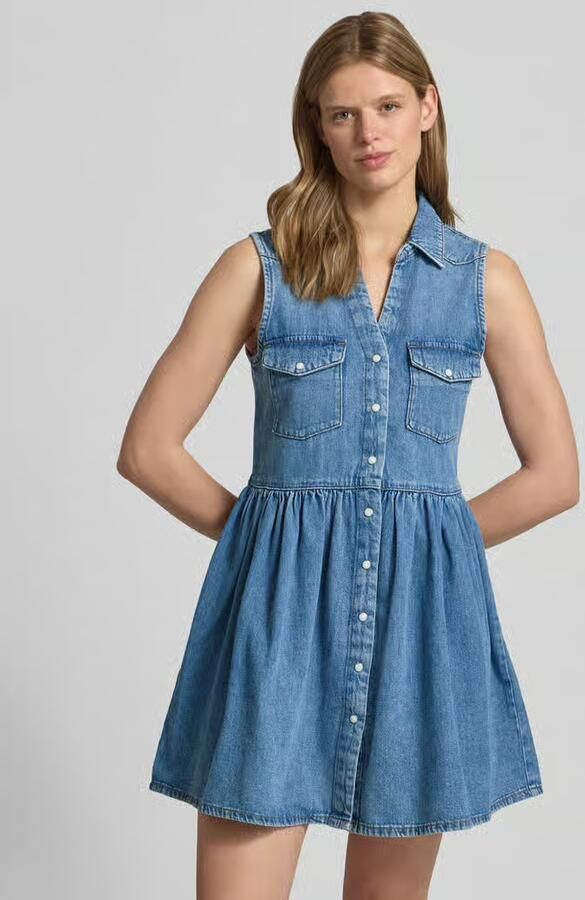 Only Getailleerd denimjurk van puur katoen model 'CYRUS' - Foto 2