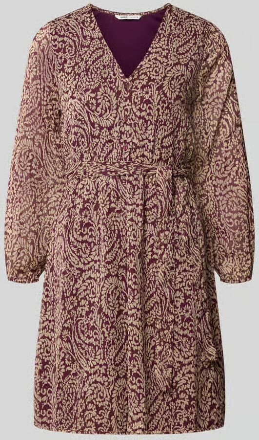Only Getailleerde blousejurk met all-over motief model 'CERA'
