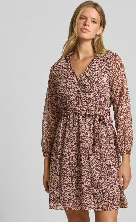 Only Getailleerde blousejurk met all-over motief model 'CERA' - Foto 2