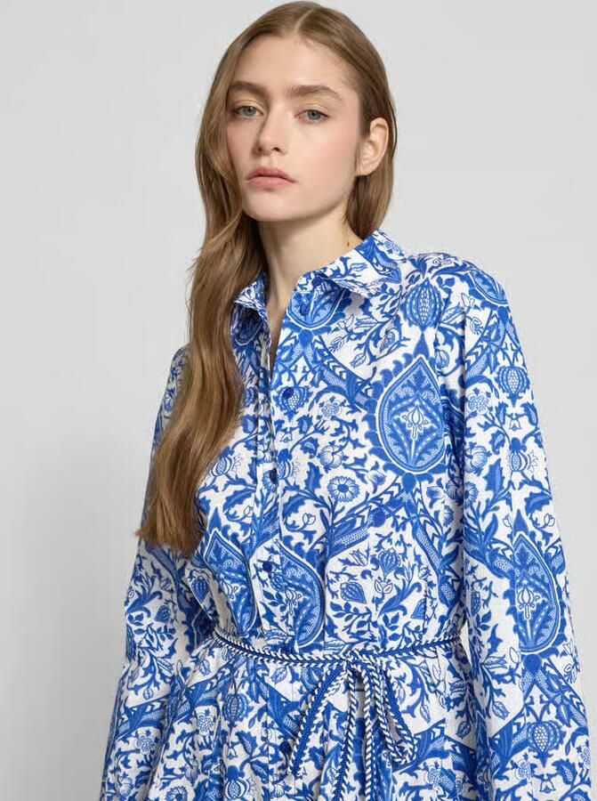 Only Getailleerde blousejurk met all-over motief model 'LUMINA' - Foto 5