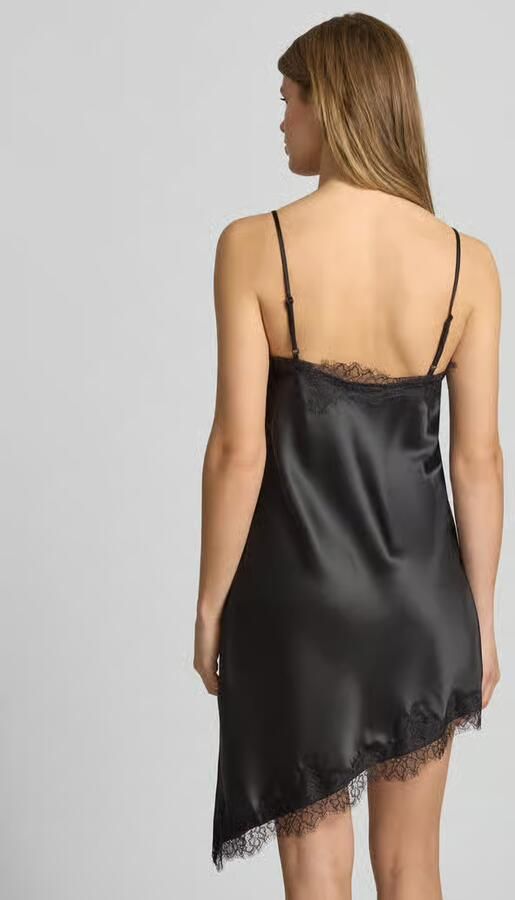 Only Getailleerde jurk van satijn met kant model 'BELLA'