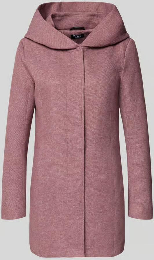 Only Getailleerde lange jas met capuchon model 'SEDONA'