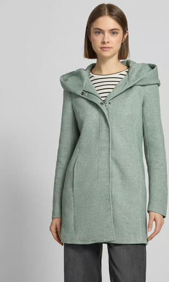Only Getailleerde lange jas met capuchon model 'SEDONA' - Foto 2