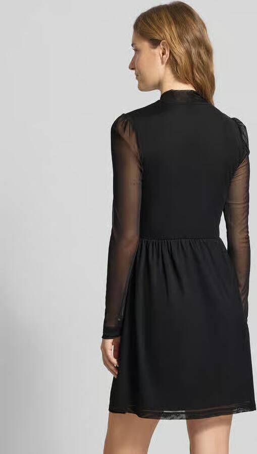 Only Getailleerde jurk met lange mouwen en semi-transparante mouwen model 'ERICA' - Foto 2