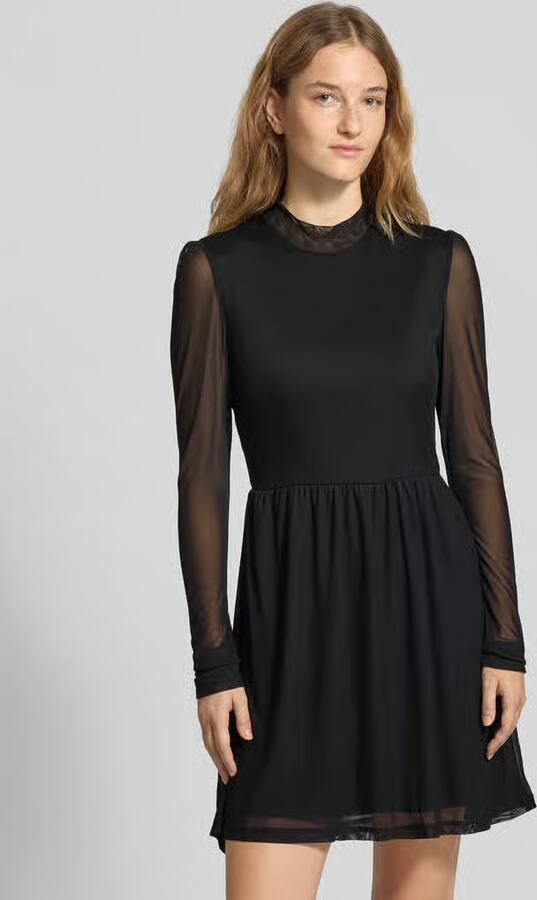 Only Getailleerde jurk met lange mouwen en semi-transparante mouwen model 'ERICA' - Foto 10