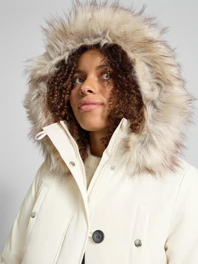 Only Getailleerde parka met imitatiebont model 'IRIS' - Foto 6