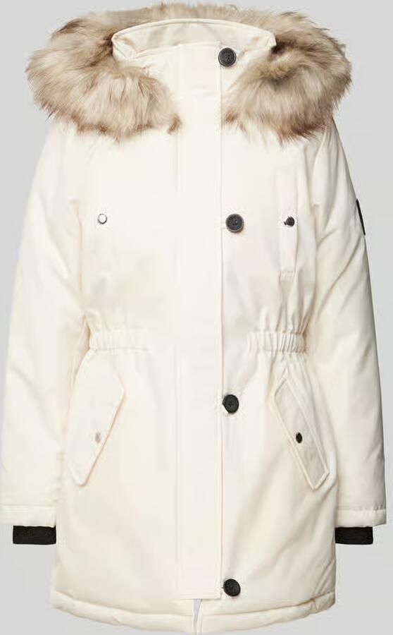 Only Getailleerde parka met imitatiebont model 'IRIS' - Foto 5