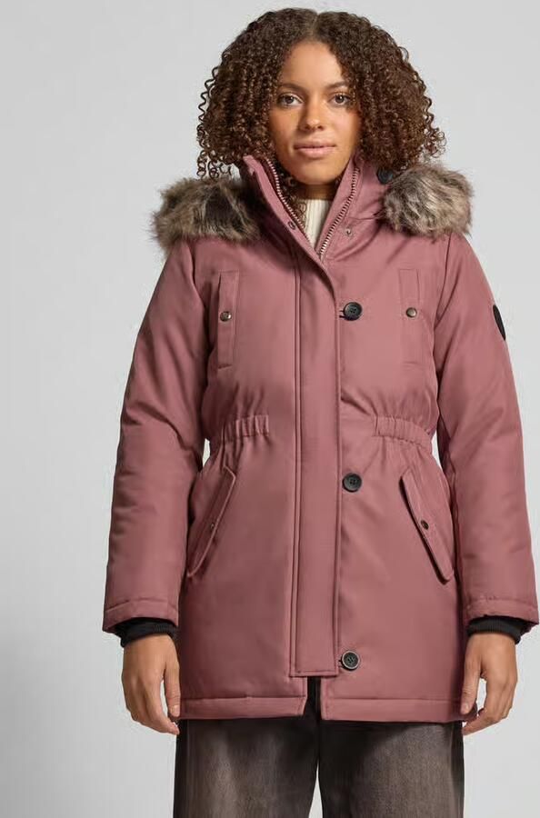 Only Getailleerde parka met imitatiebont model 'IRIS' - Foto 6