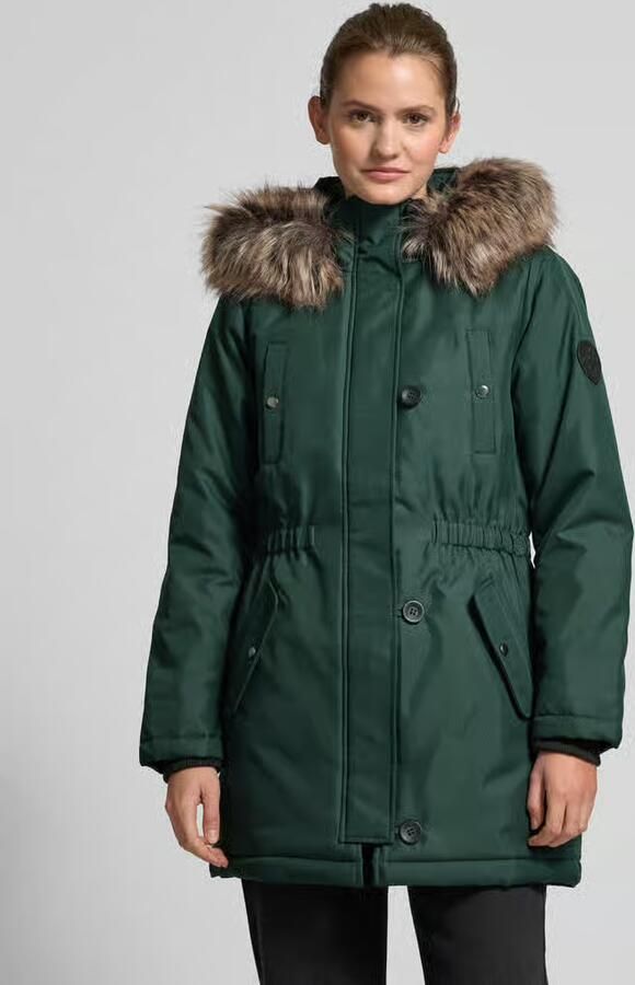 Only Getailleerde parka met imitatiebont model 'IRIS' - Foto 3