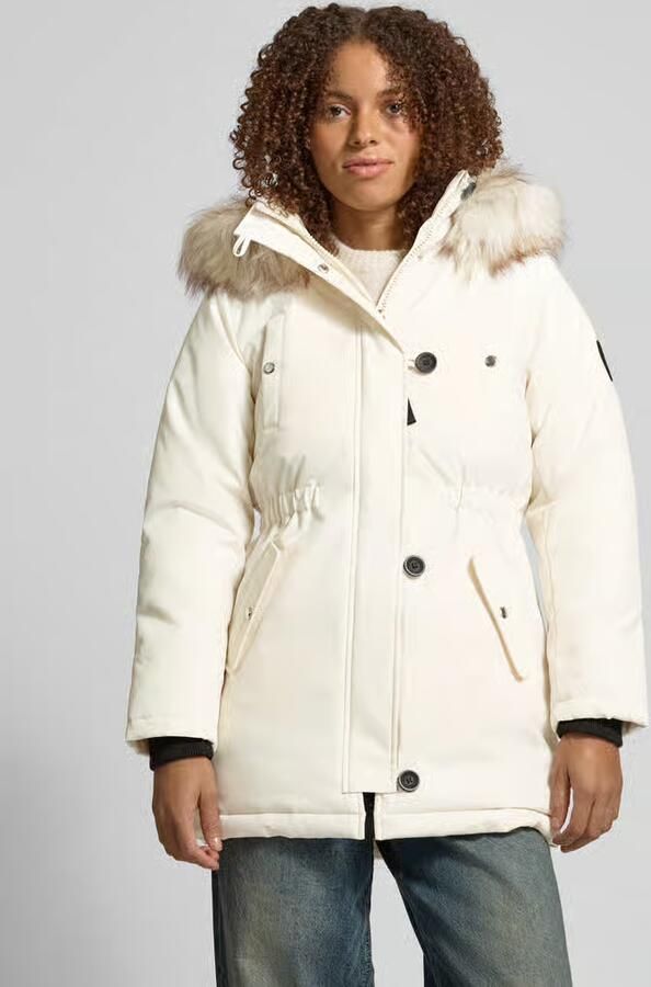 Only Getailleerde parka met imitatiebont model 'IRIS' - Foto 7