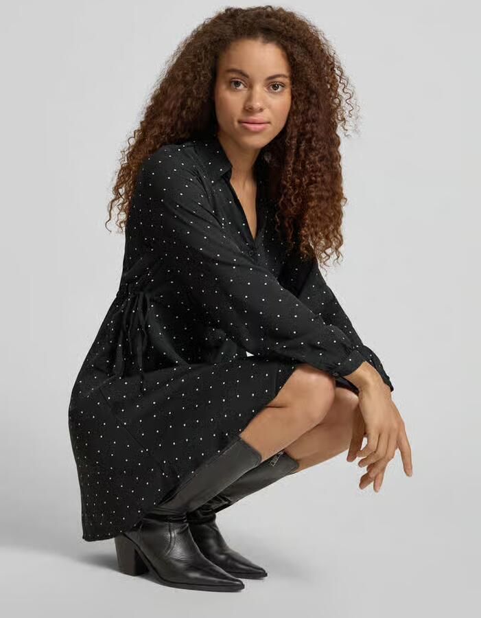Only Getailleerde vrijetijdsjurk met all-over motief model 'ALYNN'