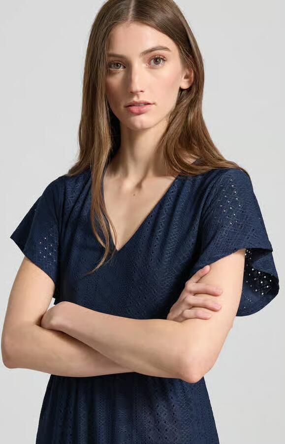 Only Getailleerde vrijetijdsjurk met broderie anglaise model 'SANDRA' - Foto 2