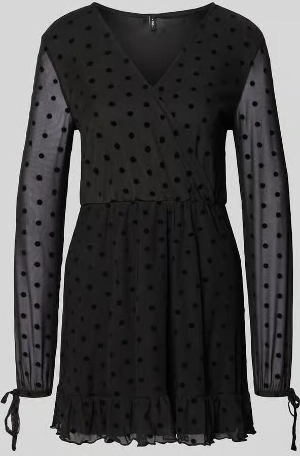 Only Getailleerde vrijetijdsjurk met diepe V-hals model 'WRAP DRESS'