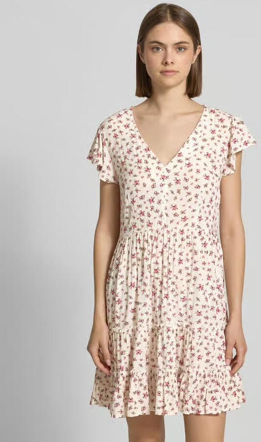Only Getailleerde vrijetijdsjurk van pure viscose model 'CLAUDETTE' - Foto 3