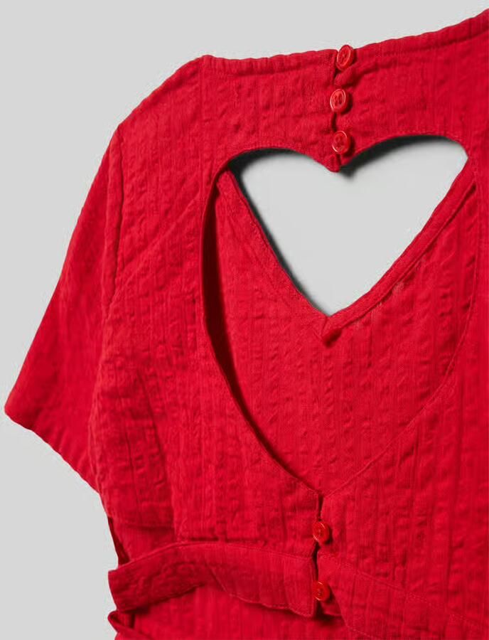 Only Getailleerde vrijetijdsjurk van puur katoen model 'TINNA'