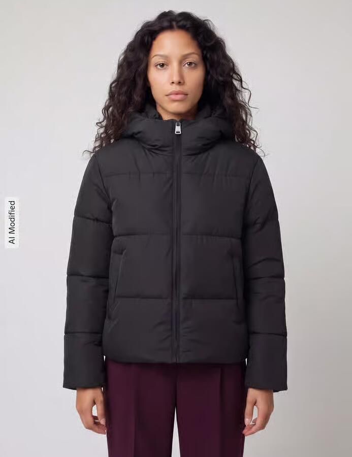 Only Juta Short Puffer Winterjas Dames - Foto 3