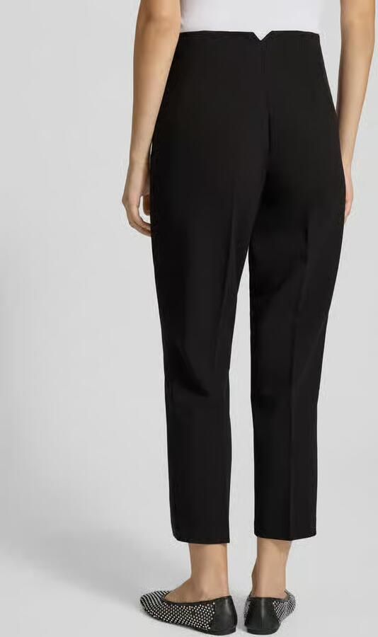ONLY high waist regular fit pantalon van gerecycled polyester zwart - Foto 2