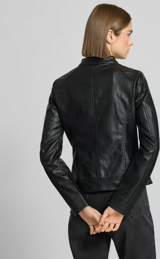 Only Imitatieleren jack ONLBANDIT – Bikerjack met figuuraccentuerende vorm en ritssluitingen - Foto 5
