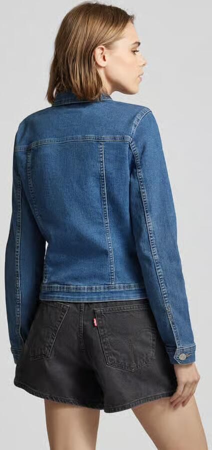 Only Jeansjack ONLWONDER – Spijkerjack met deelnaad en stretch zeer figuuraccentuerend casual denim katoenmix borstzakken - Foto 7