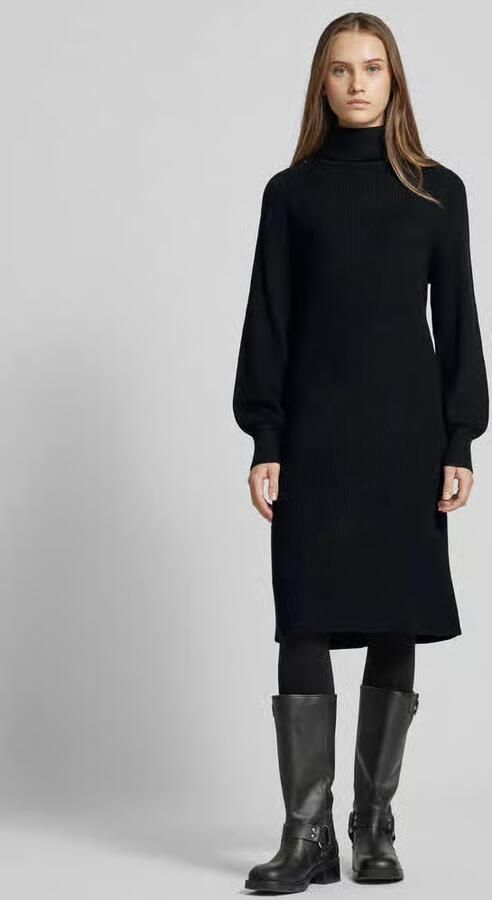 Only Gebreide jurk ONLSASHA L S ROLLNECK DRESS NCA KNT - Foto 3