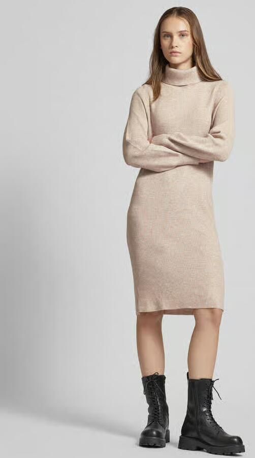 Only Gebreide jurk ONLSASHA L S ROLLNECK DRESS NCA KNT - Foto 5