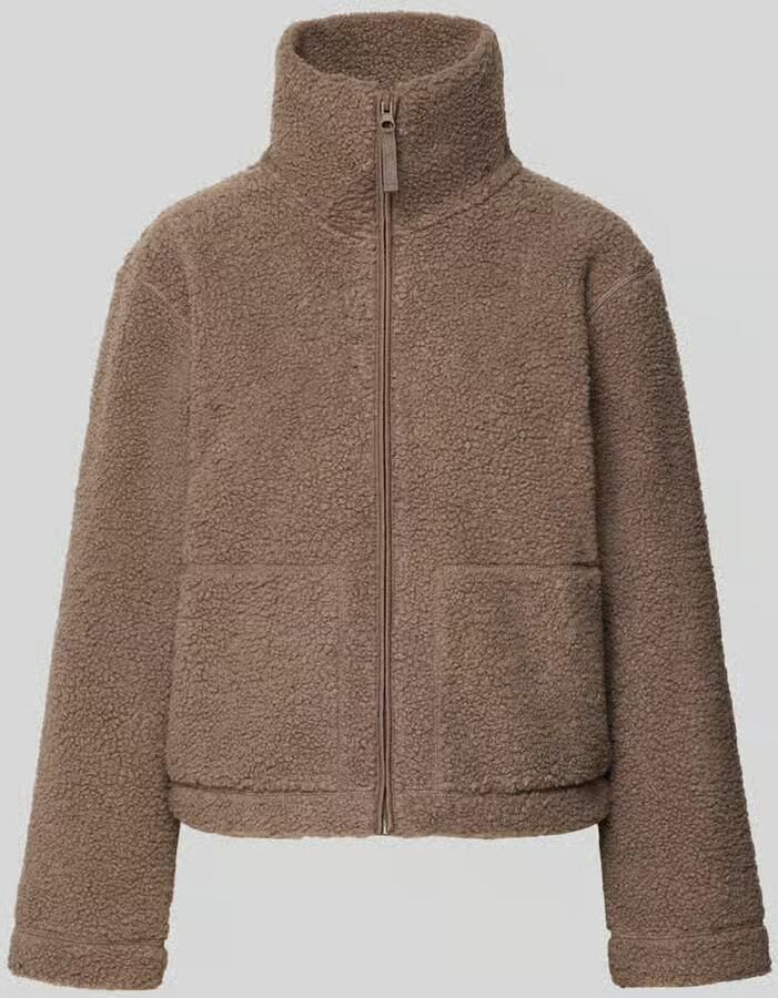 Only Regular fit jack van teddybont met steekzakken opzij model 'MEGAN'