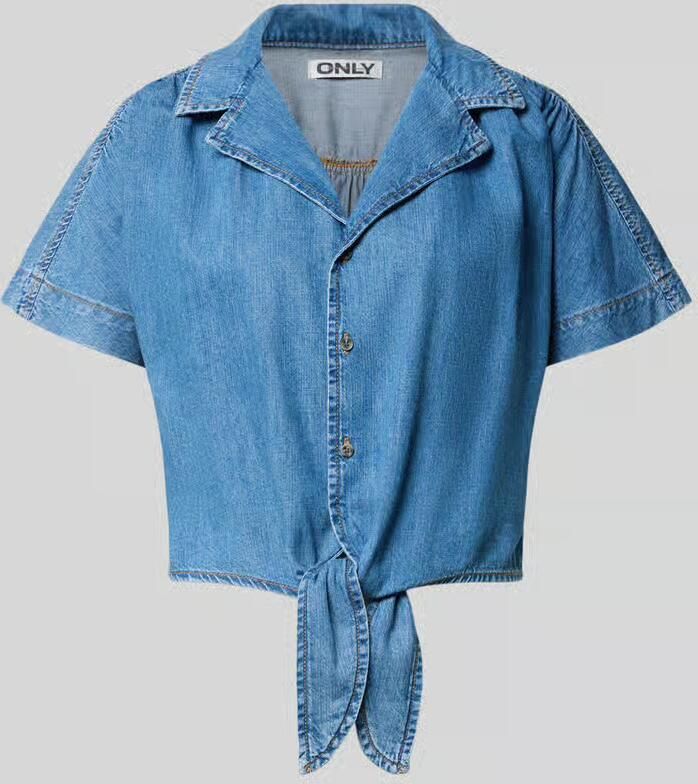 Only Korte jeansblouse van puur katoen model 'PAULA' - Foto 2