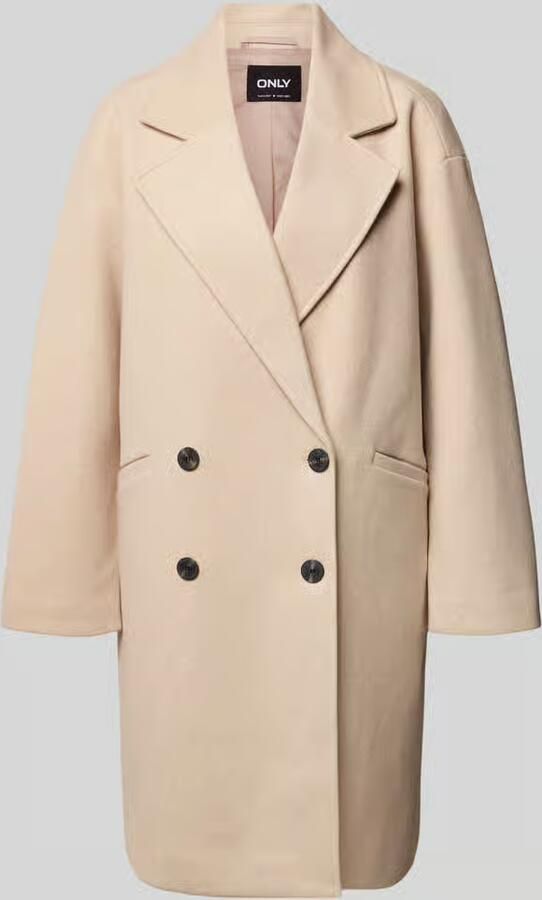 Only Oversized lange jas met reverskraag model 'BLAKE'