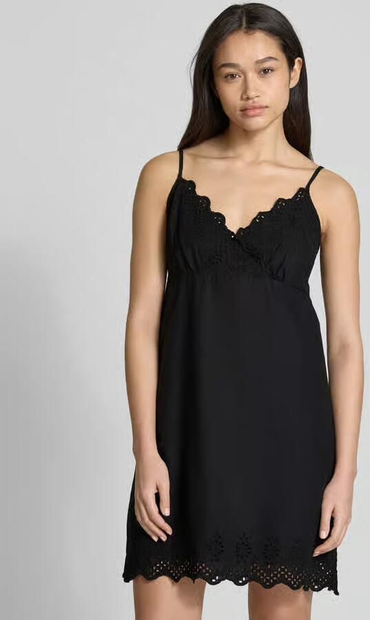 Only Licht uitlopende minijurk met broderie anglaise model 'LOU LIFE' - Foto 2