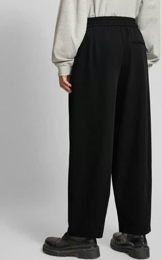 Only Loose fit bandplooibroek met viscose Model 'MARIELA LIFE'