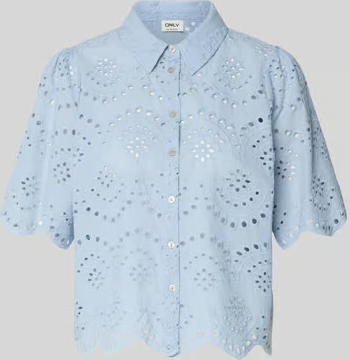 Only loose fit blouse met ajourwerk model 'VALAIS' - Foto 2