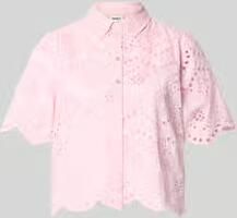 Only loose fit blouse met ajourwerk model 'VALAIS'