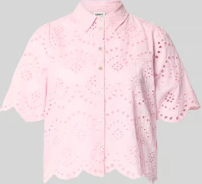 Only loose fit blouse met ajourwerk model 'VALAIS' - Foto 2