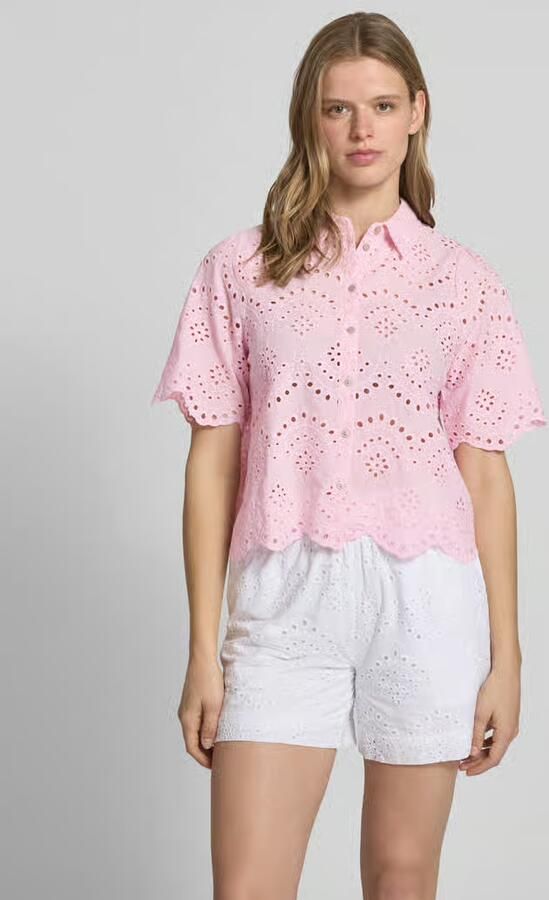 Only loose fit blouse met ajourwerk model 'VALAIS' - Foto 2