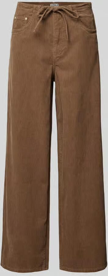 Only Loose fit corduroy broek van puur katoen