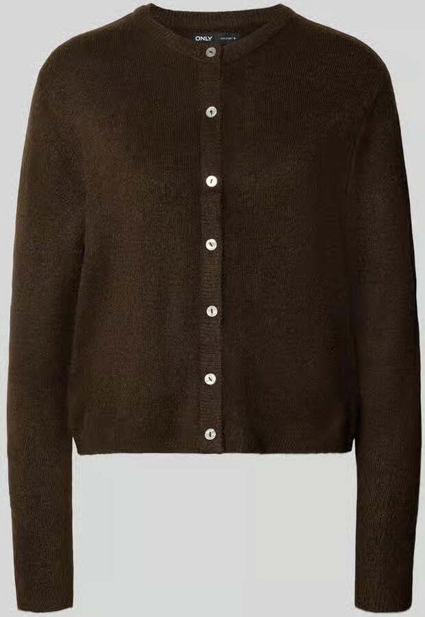 Only Loose fit gebreid jack met knoopsluiting model 'SIMONI'