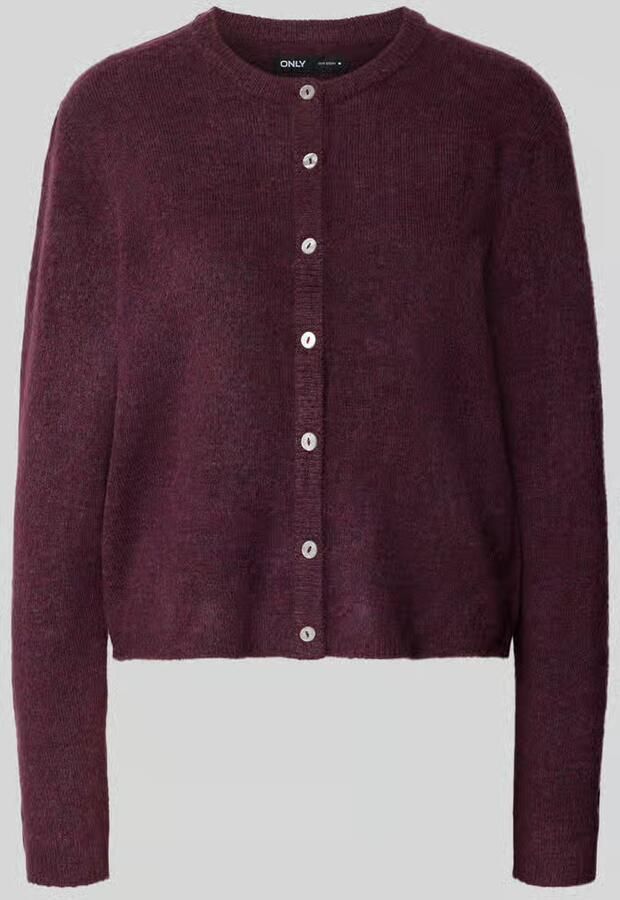 Only Loose Fit gebreid jack met ronde hals model 'SIMONI' - Foto 3