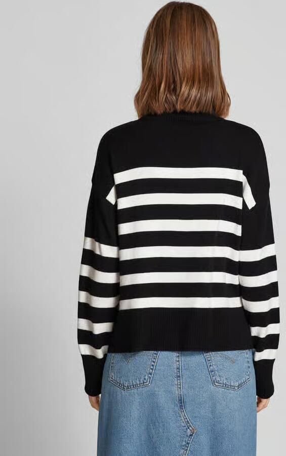 Only Loose fit gebreide pullover met opstaande kraag model 'BARIA' - Foto 5