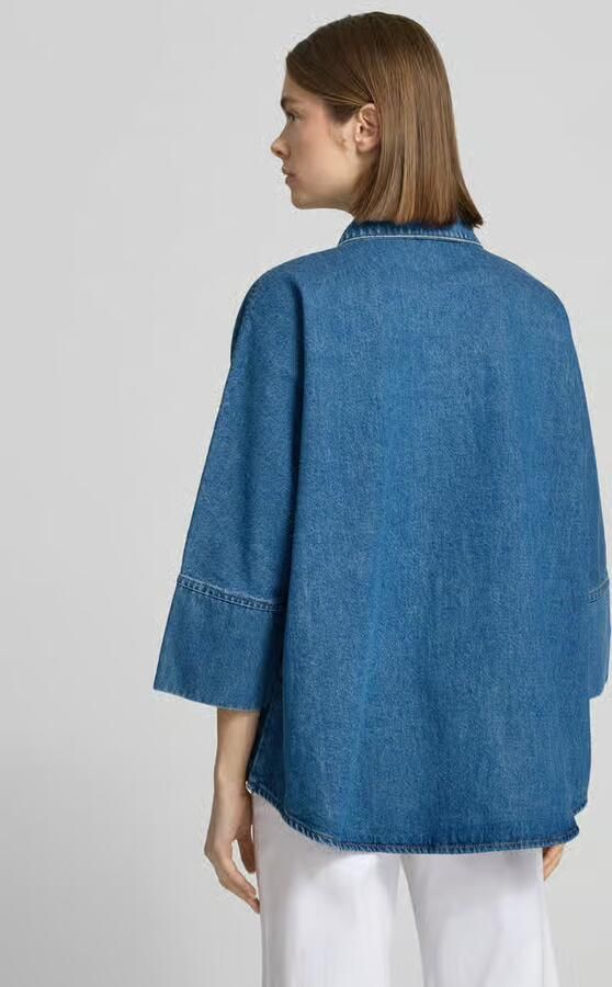Only Loose fit jeansblouse van katoen met drukknoopsluiting model 'GRACE' - Foto 5