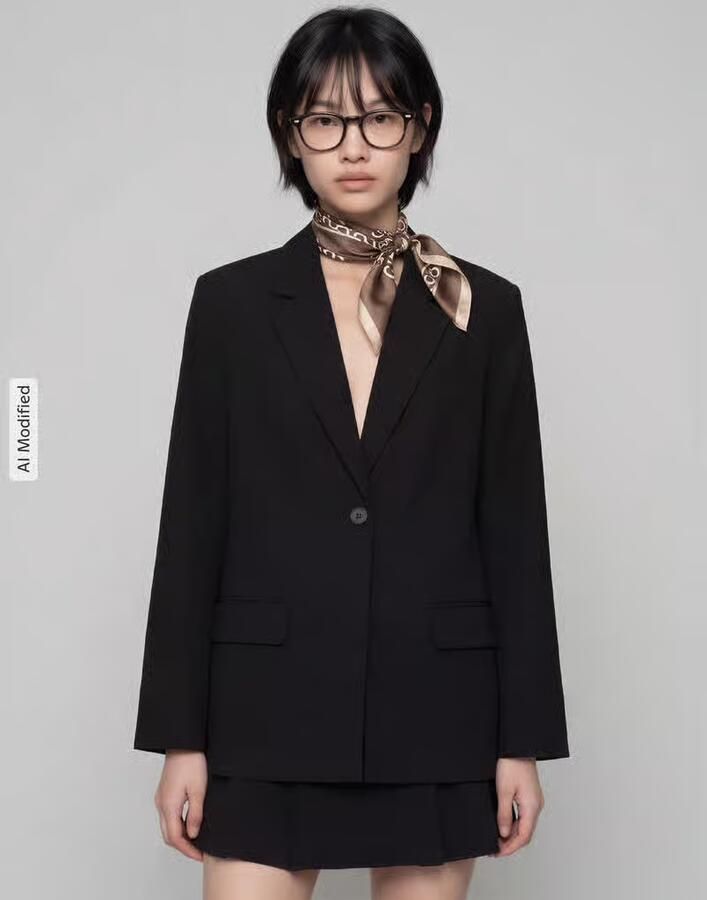 Only Loose fit lange blazer met reverskraag model 'NOELIA-YASMINE' - Foto 2