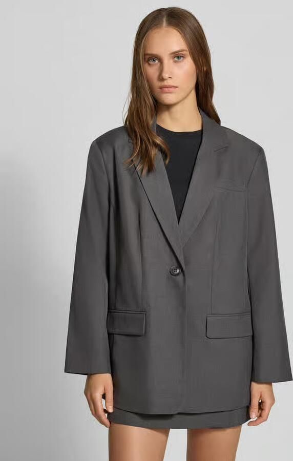 Only Loose fit longblazer met reverskraag model 'LINDA' - Foto 4
