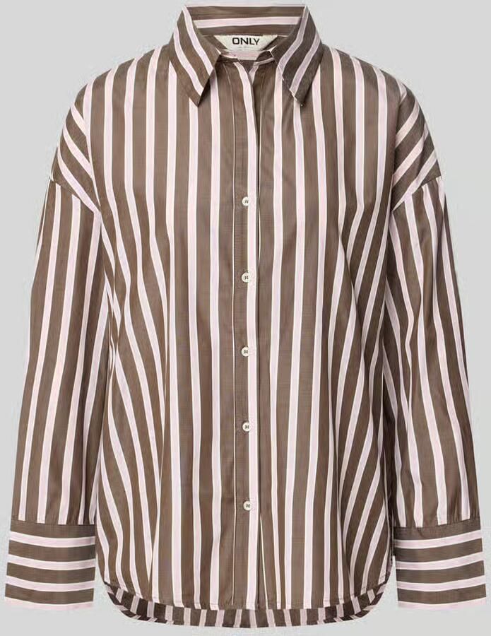 Only Loose fit overhemdblouse met katoen-aandeel model 'OREGON'