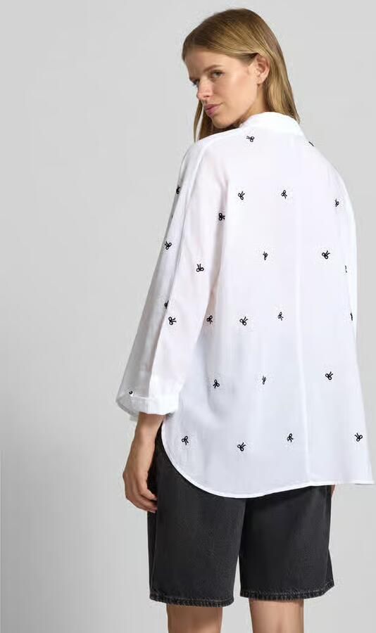 Only Loose fit overhemdblouse van puur katoen model 'NEW LINA GRACE'