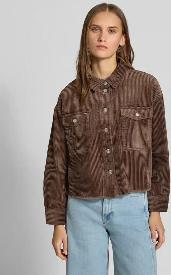 Only Boxy fit cordjack van puur katoen model 'MARINA-ENY LIFE' - Foto 5