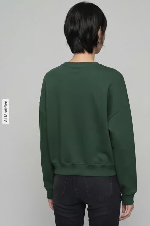 Only Loose fit sweatshirt van katoenmix model 'SWEAT' - Foto 5