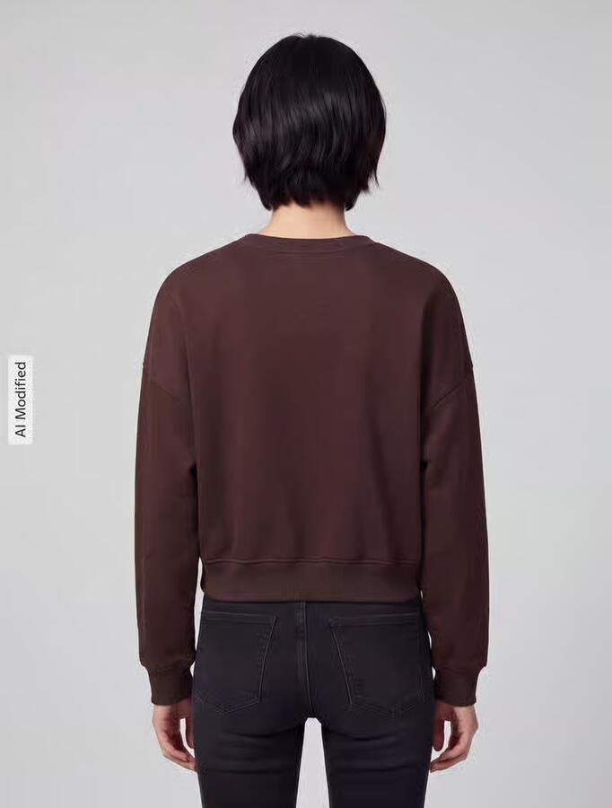Only Loose fit sweatshirt van katoenmix model 'SWEAT' - Foto 3