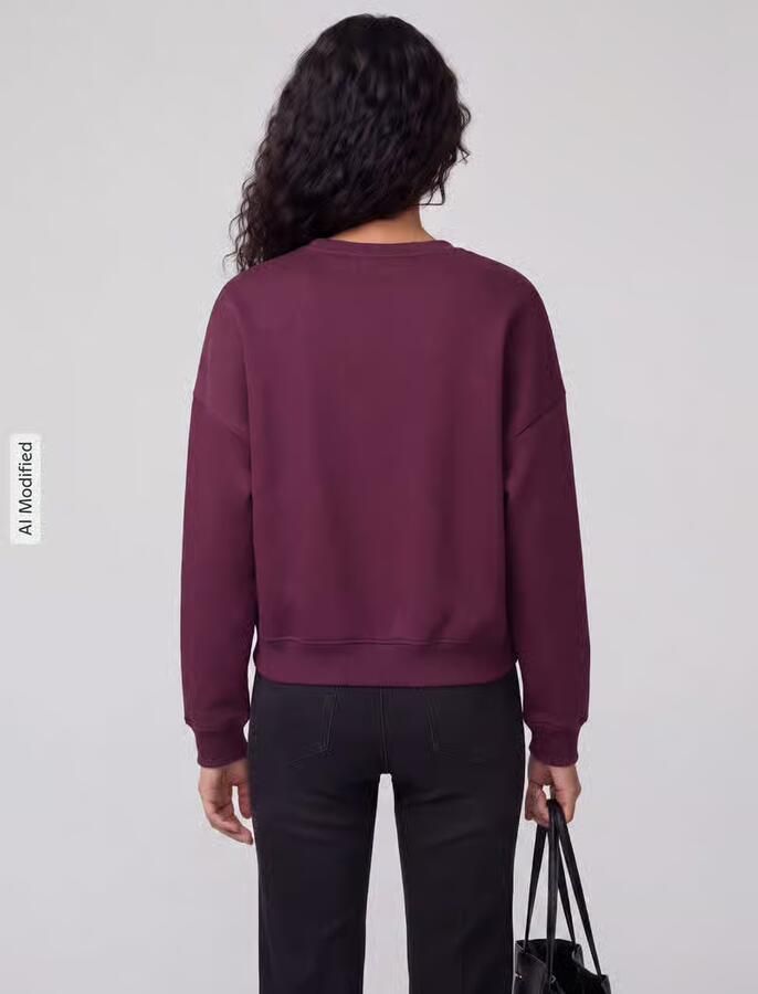 Only Loose fit sweatshirt van katoenmix model 'SWEAT' - Foto 2