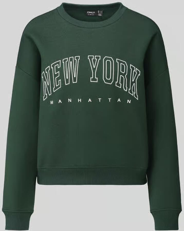 Only Loose fit sweatshirt van katoenmix model 'SWEAT' - Foto 3