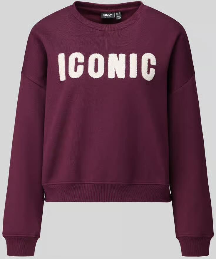 Only Loose fit sweatshirt van katoenmix model 'SWEAT' - Foto 2
