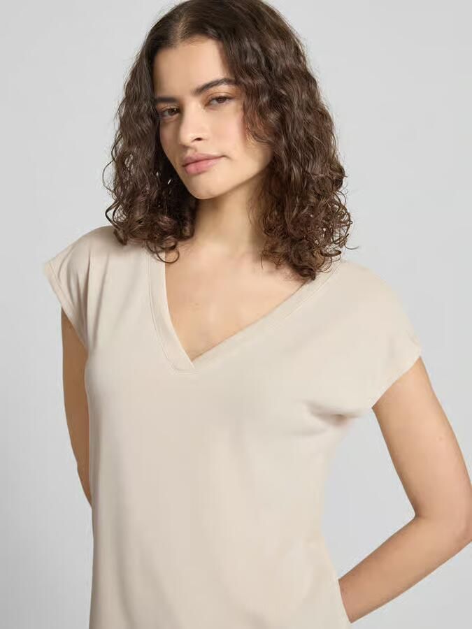 Only Shirt met V-hals ONLFREE S S MOD.V-NECK TOP JRS NOOS - Foto 4